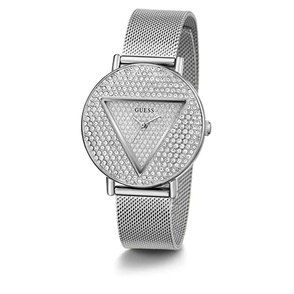 Guess Women's Watch Silver Tone Case Quartz