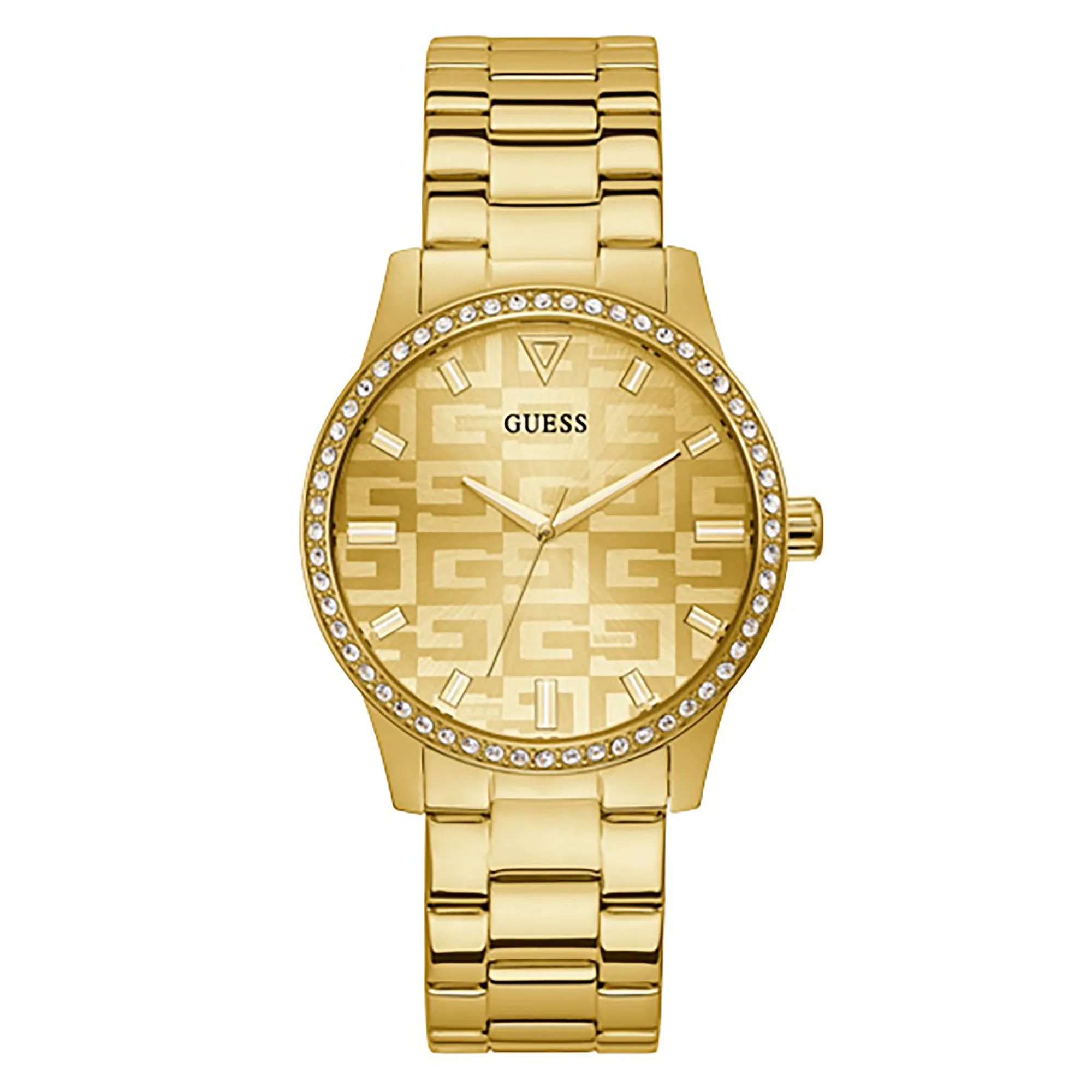 Guess Women's Watch Yellow Gold Tone Case Quartz