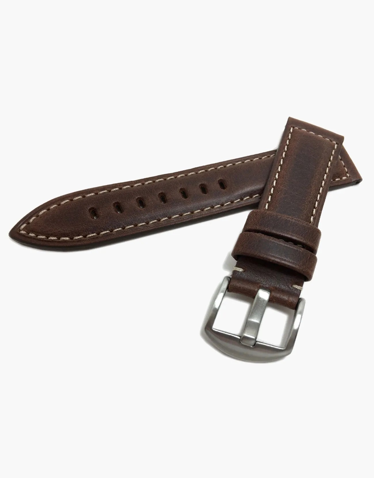 Hadley-Roma MS2042 Brown Oil Tanned Style Panerai Watch bands -Water Resistant
