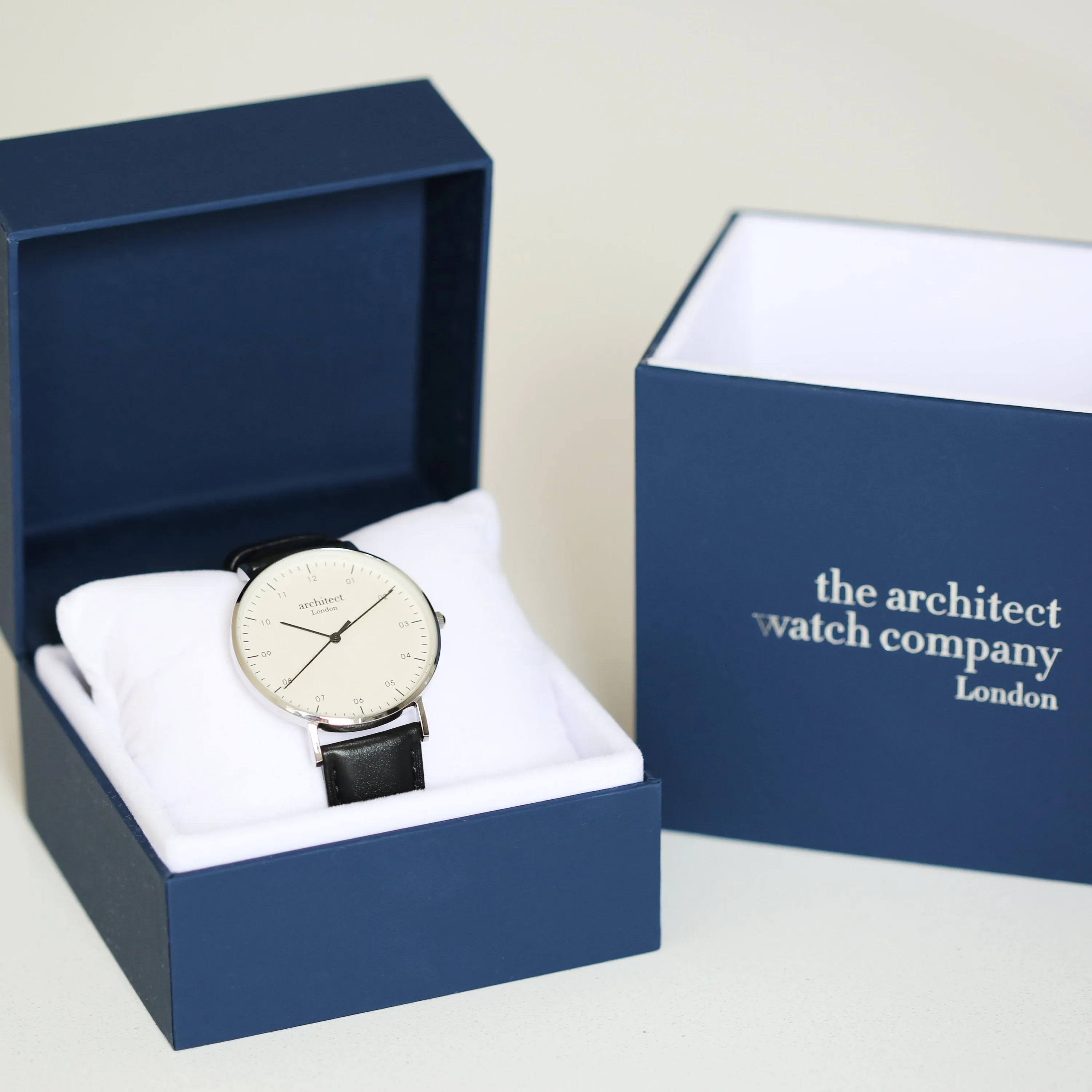 Handwriting Engraving - Men's Architect Zephyr   Jet Black Strap