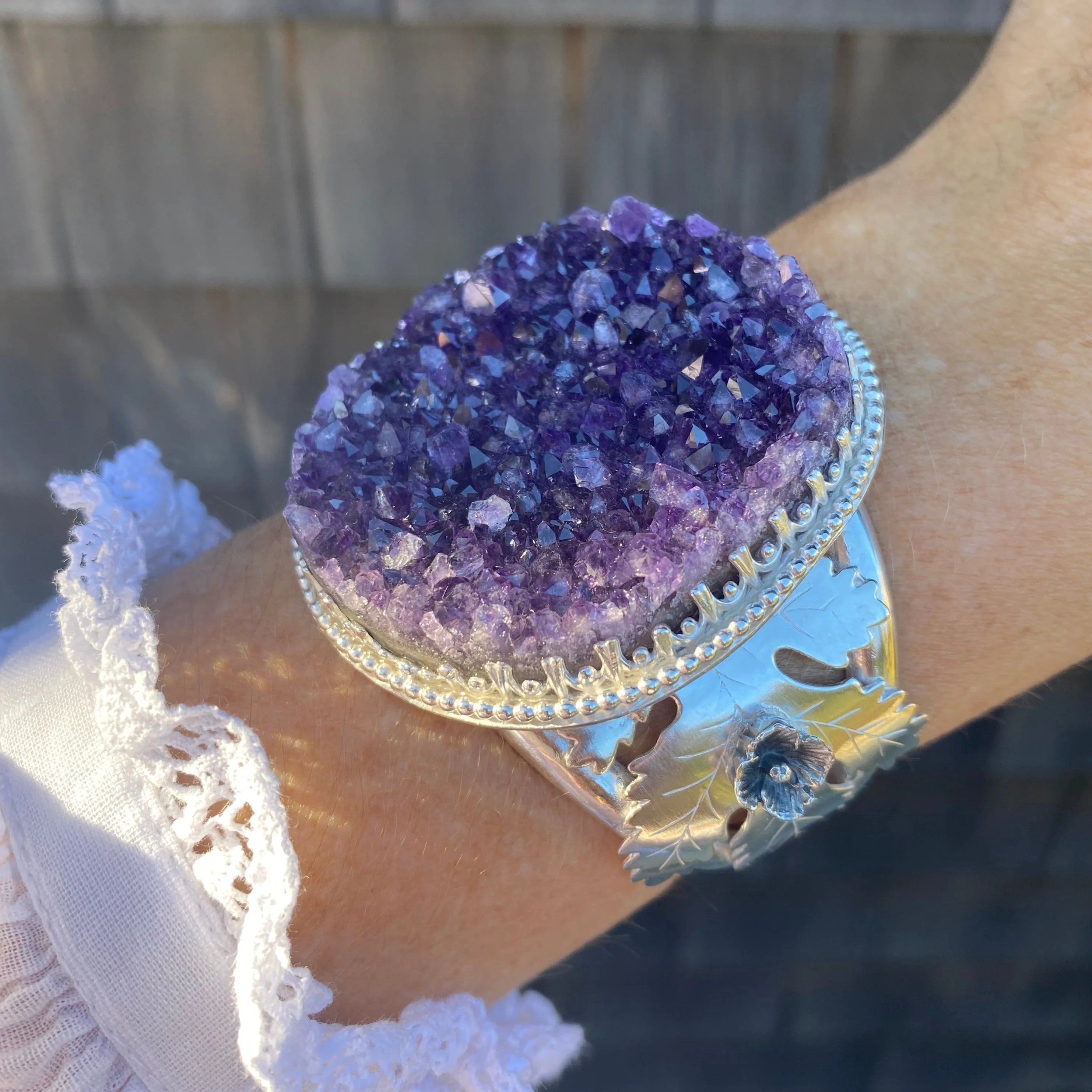 Harvest Moon Amethyst Bracelet