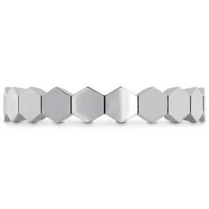 Hearts On Fire Hex Metal Eternity Band