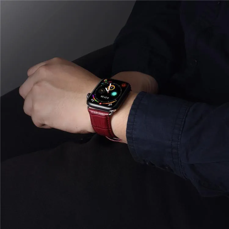 Helios Premium Soft Leather Band For Apple Watch (2 Colours)