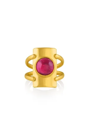 HERNSDORF | WARRIOR RING WITH RUBELLITE