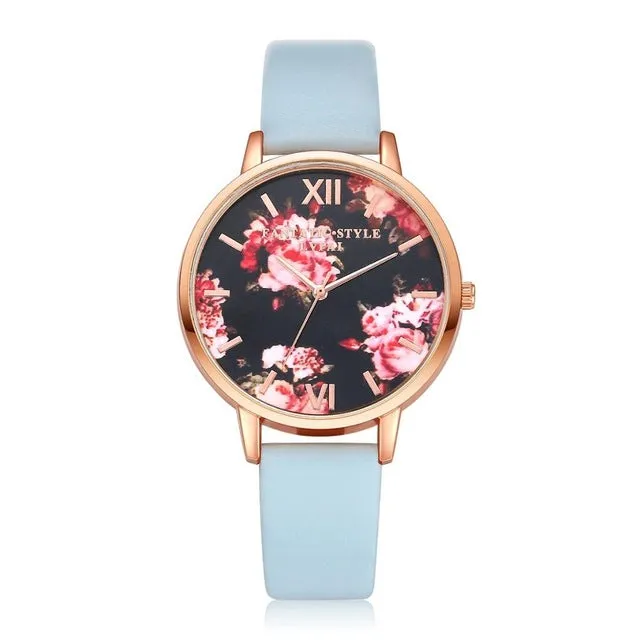 High Quality Fashion Leather Strap Rose Gold Women Watch Casual Love Heart Quartz Wrist Watch Women Dress Ladies Luxury Watches