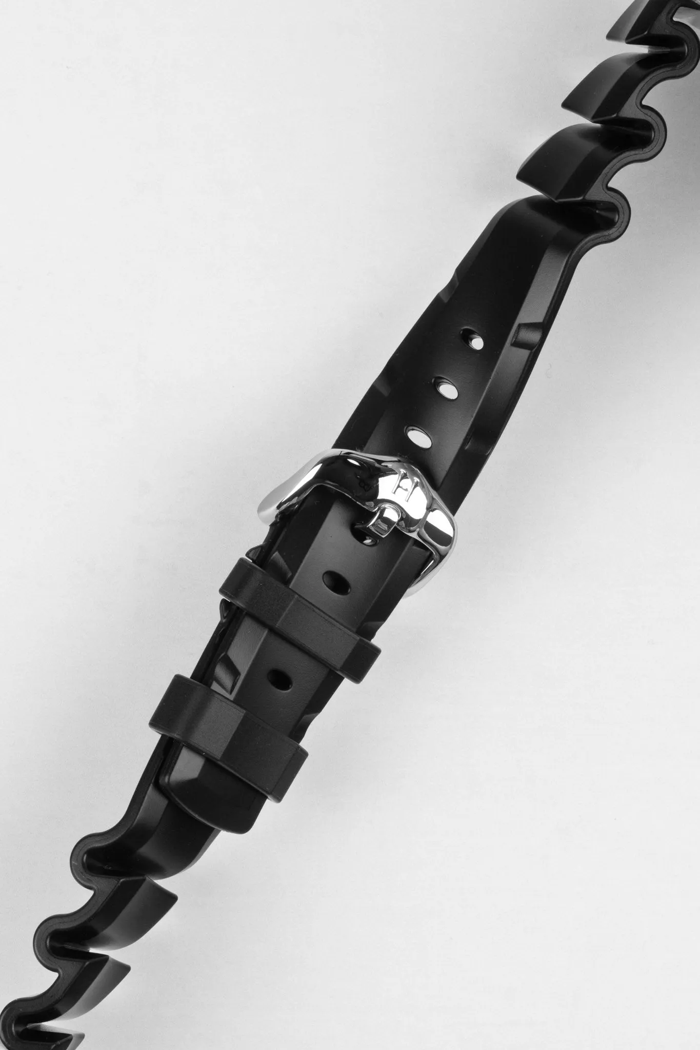 Hirsch EXTREME Natural Rubber Watch Strap in BLACK
