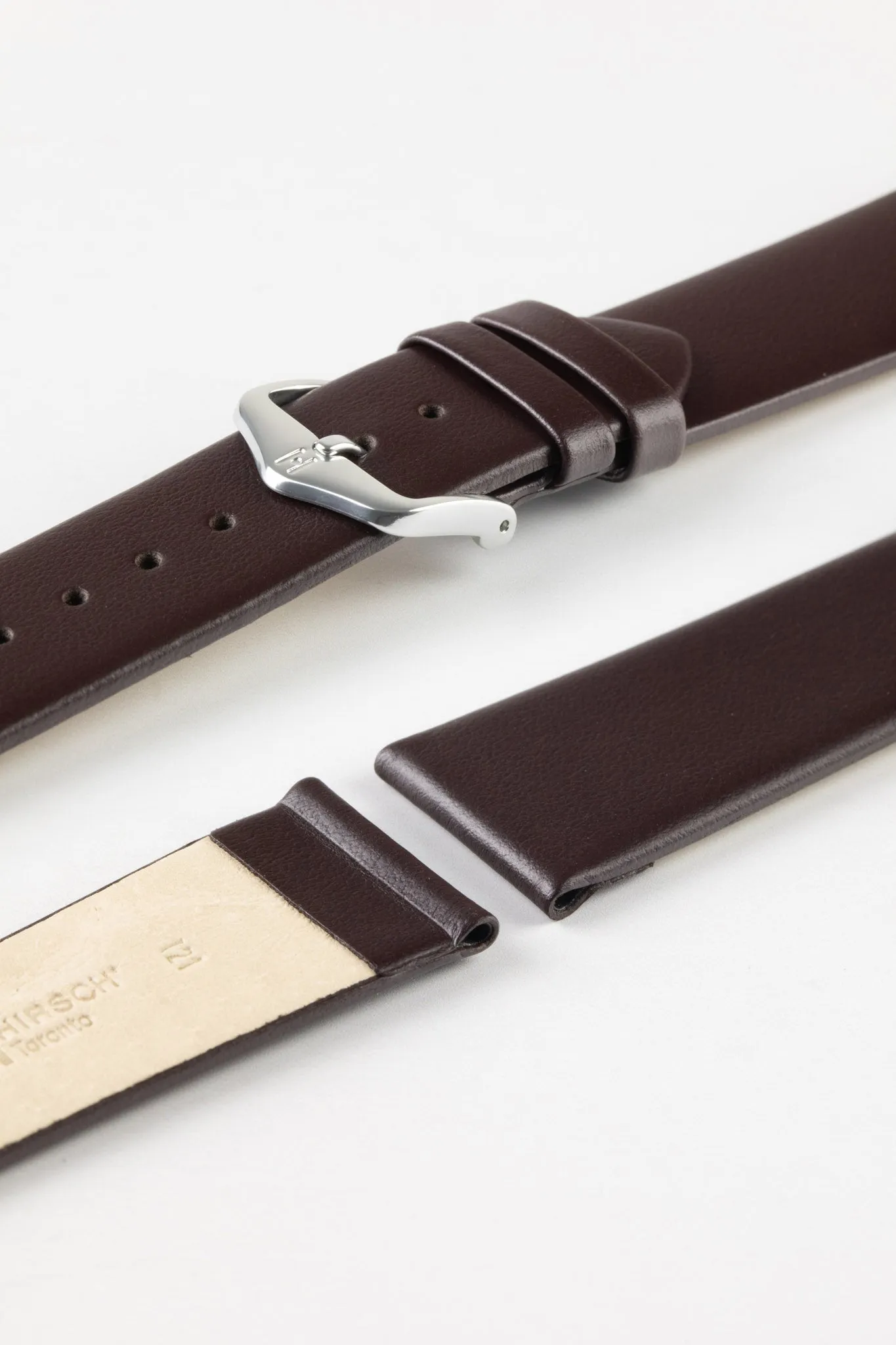 Hirsch TORONTO NQR Brown Watch strap - Calfskin Leather