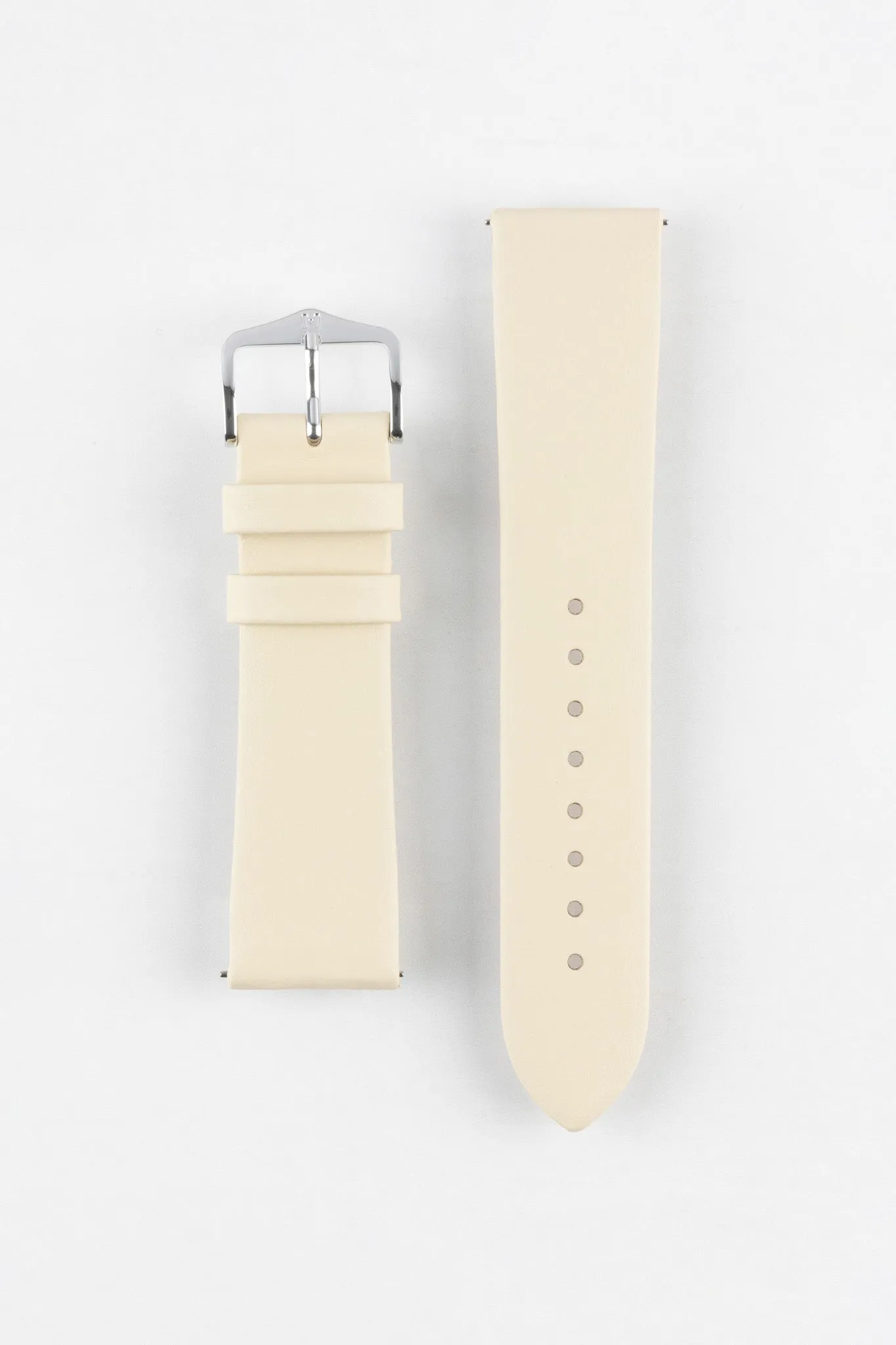 Hirsch TORONTO Quick-Release Fine-Grained Leather Watch Strap in BEIGE