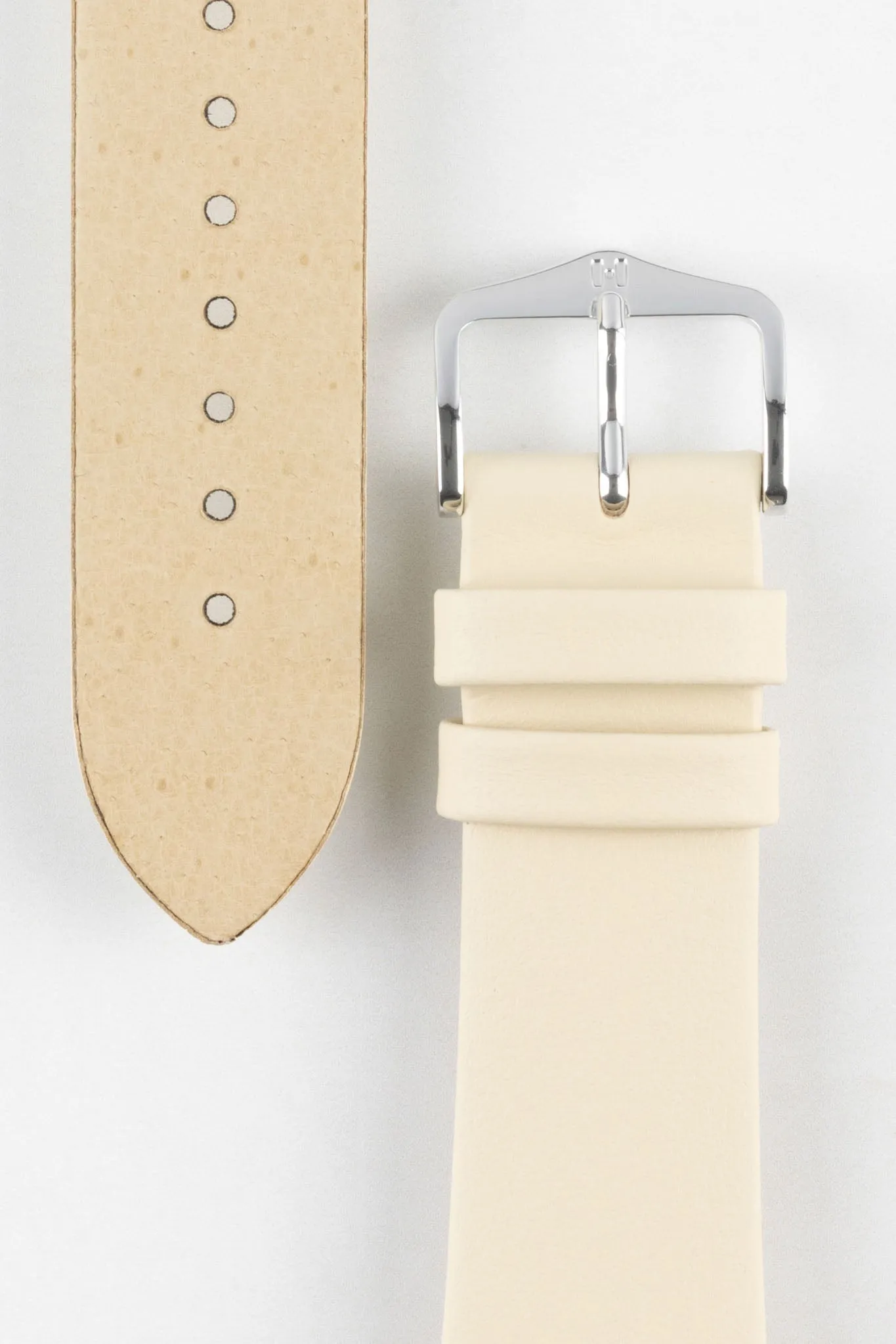 Hirsch TORONTO Quick-Release Fine-Grained Leather Watch Strap in BEIGE