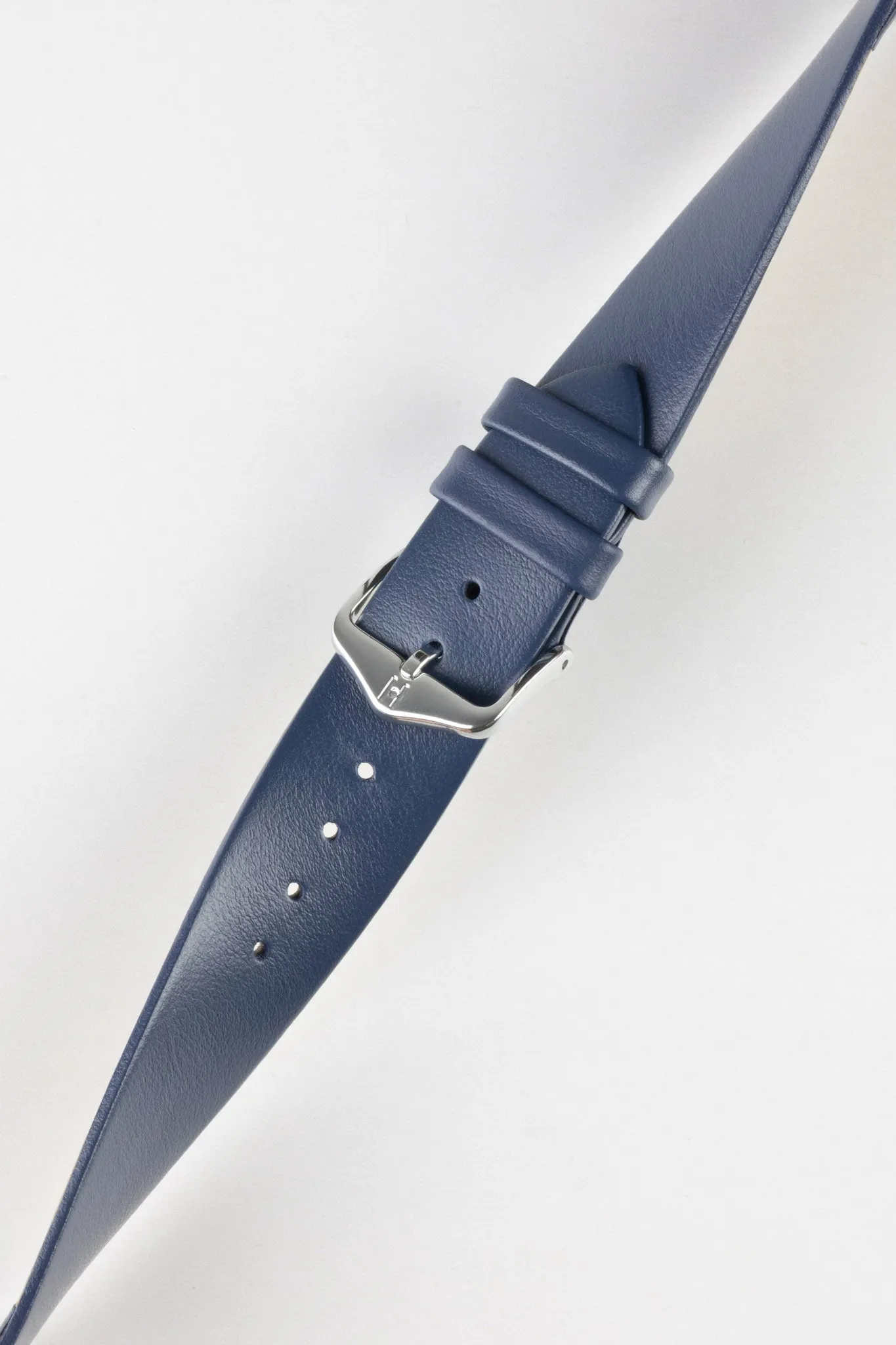 Hirsch TORONTO Quick-Release Fine-Grained Leather Watch Strap in BLUE