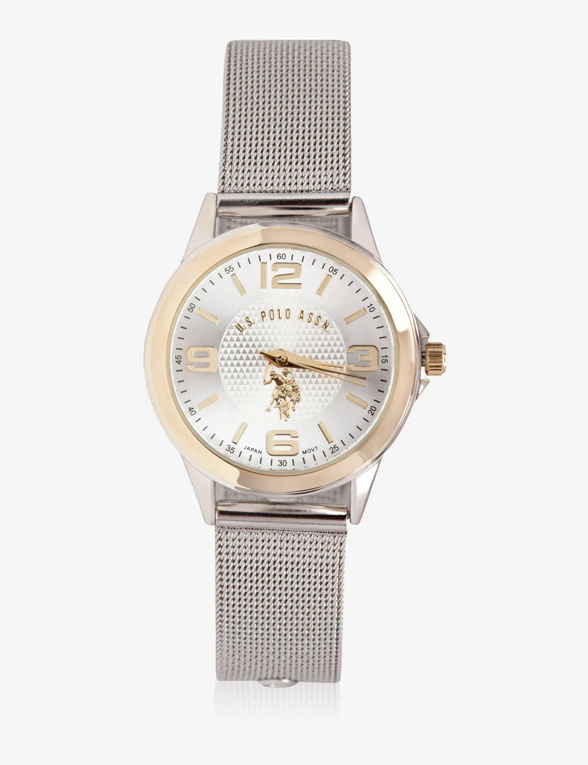 HIS & HERS SILVER MESH STRAP WATCH SET