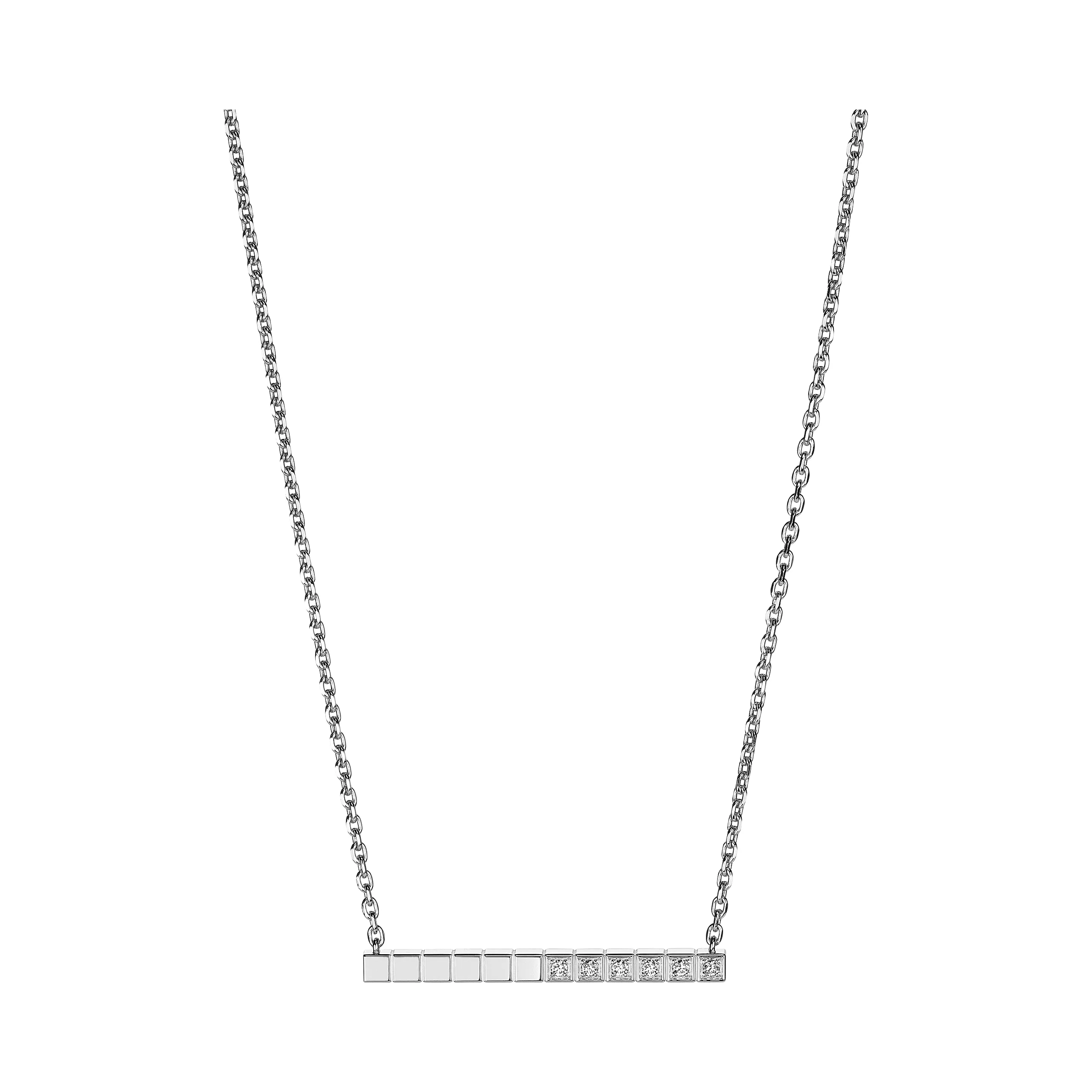 Ice Cube Ethical Half-Set Diamonds Necklace