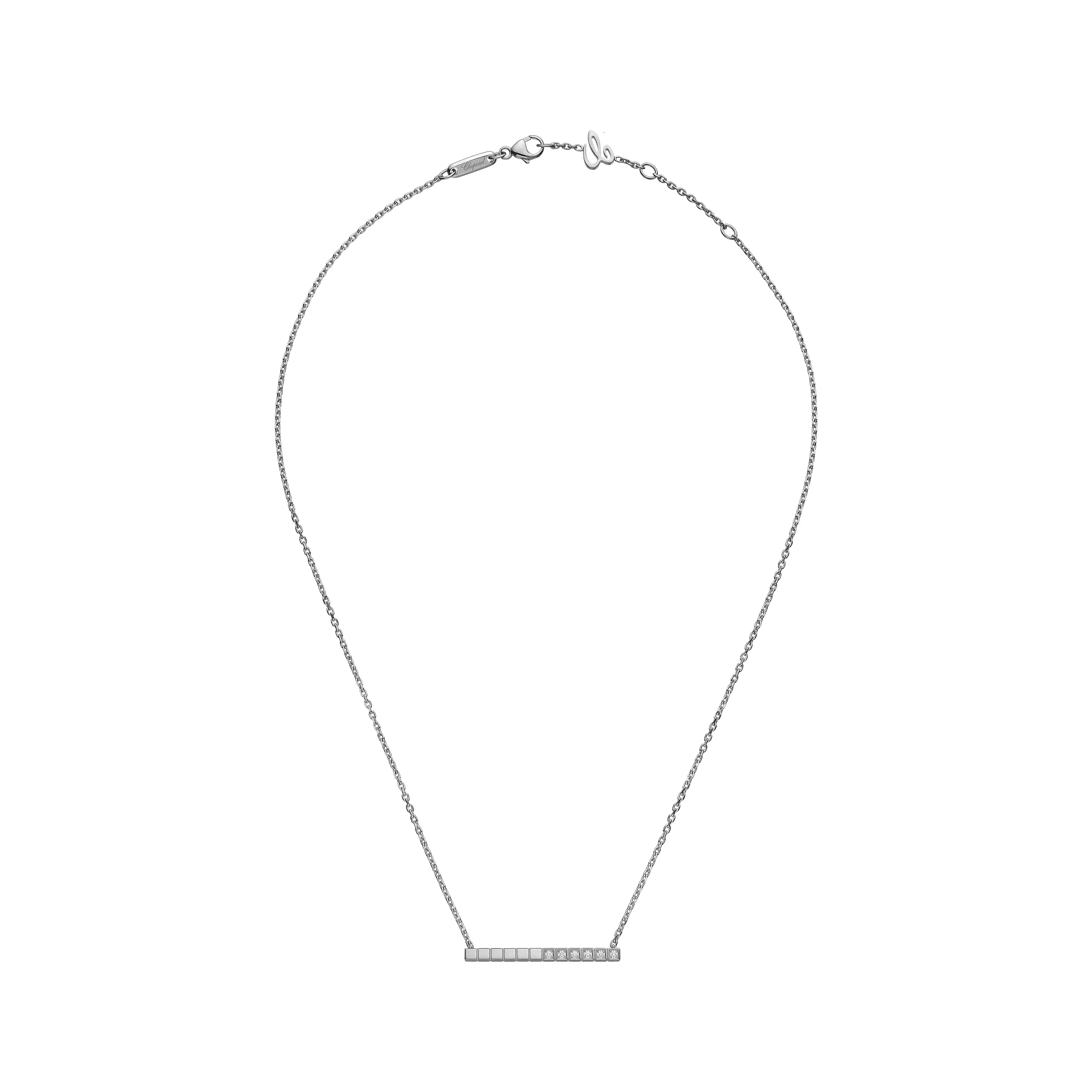 Ice Cube Ethical Half-Set Diamonds Necklace
