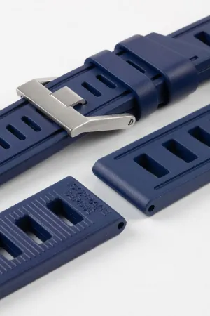 ISOfrane Rubber Dive Watch Strap in TRUE BLUE