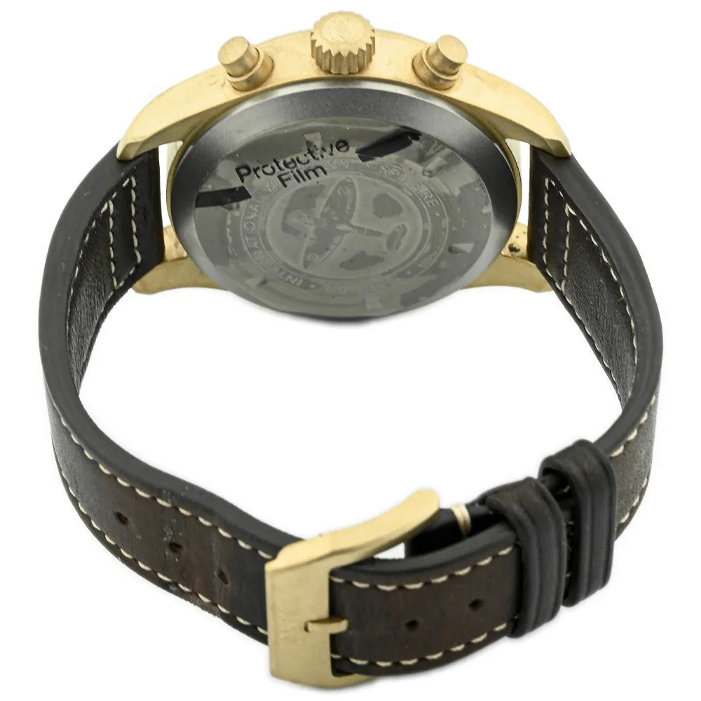 IWC Men's PILOT’S WATCH CHRONOGRAPH SPITFIRE Bronze Case 41mm Green Arabic Dial Watch Reference #: IW387902