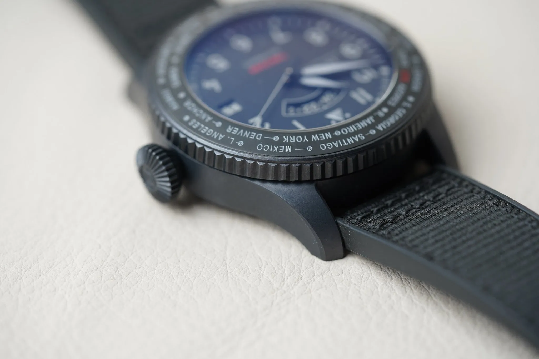 IWC Pilot's Timezoner Top Gun Ceratanium Watch 46mm IW395505