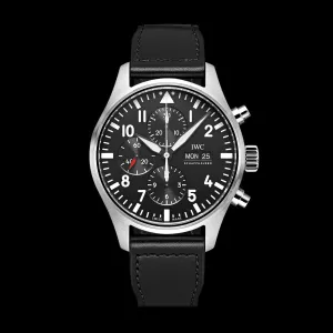 IWC Pilot’S Watch Chronograph Watch, 43mm Black Dial, IW377709