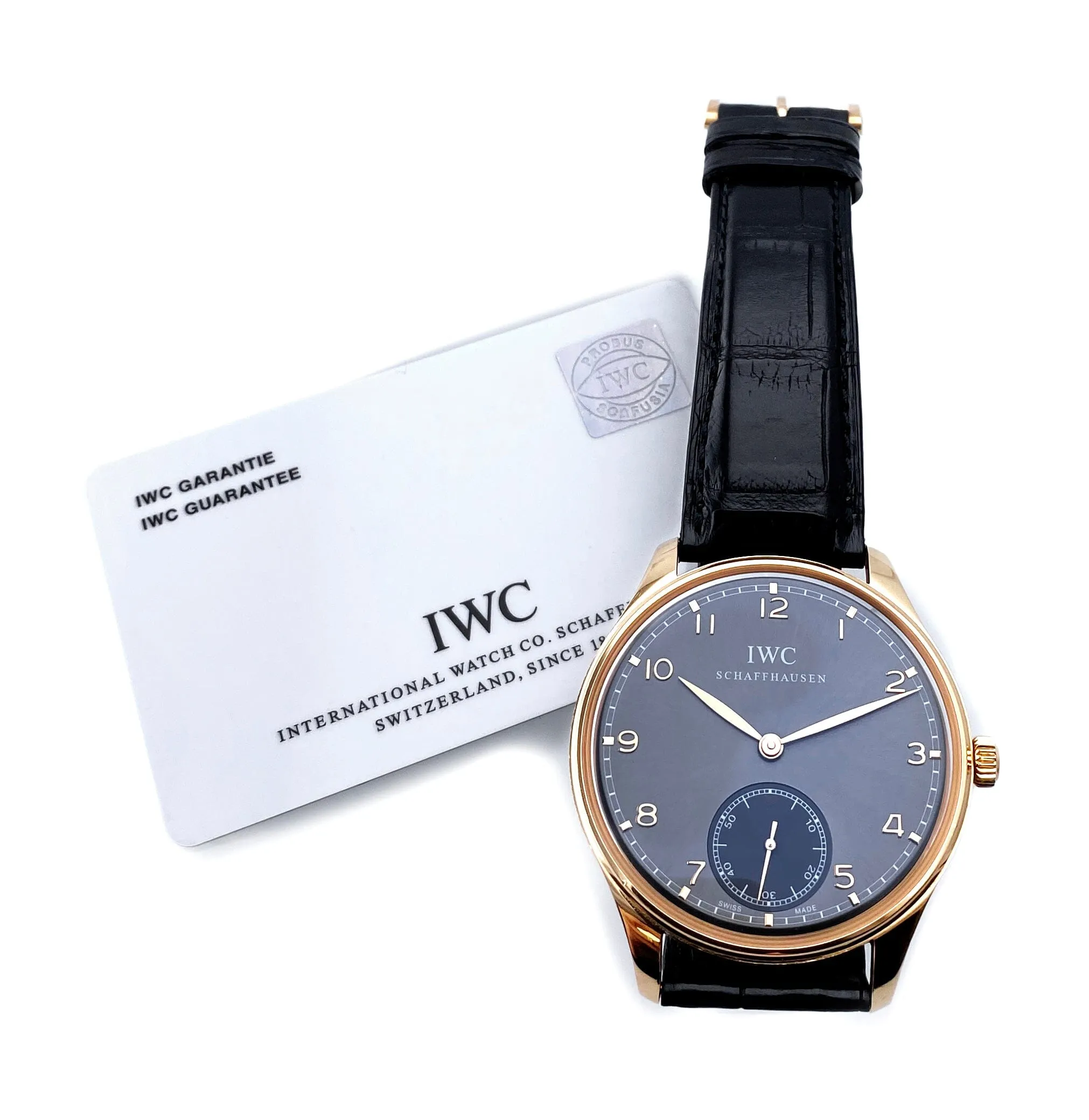 IWC Portugieser Hand-Wound IW545406 Mens Watch Box Papers