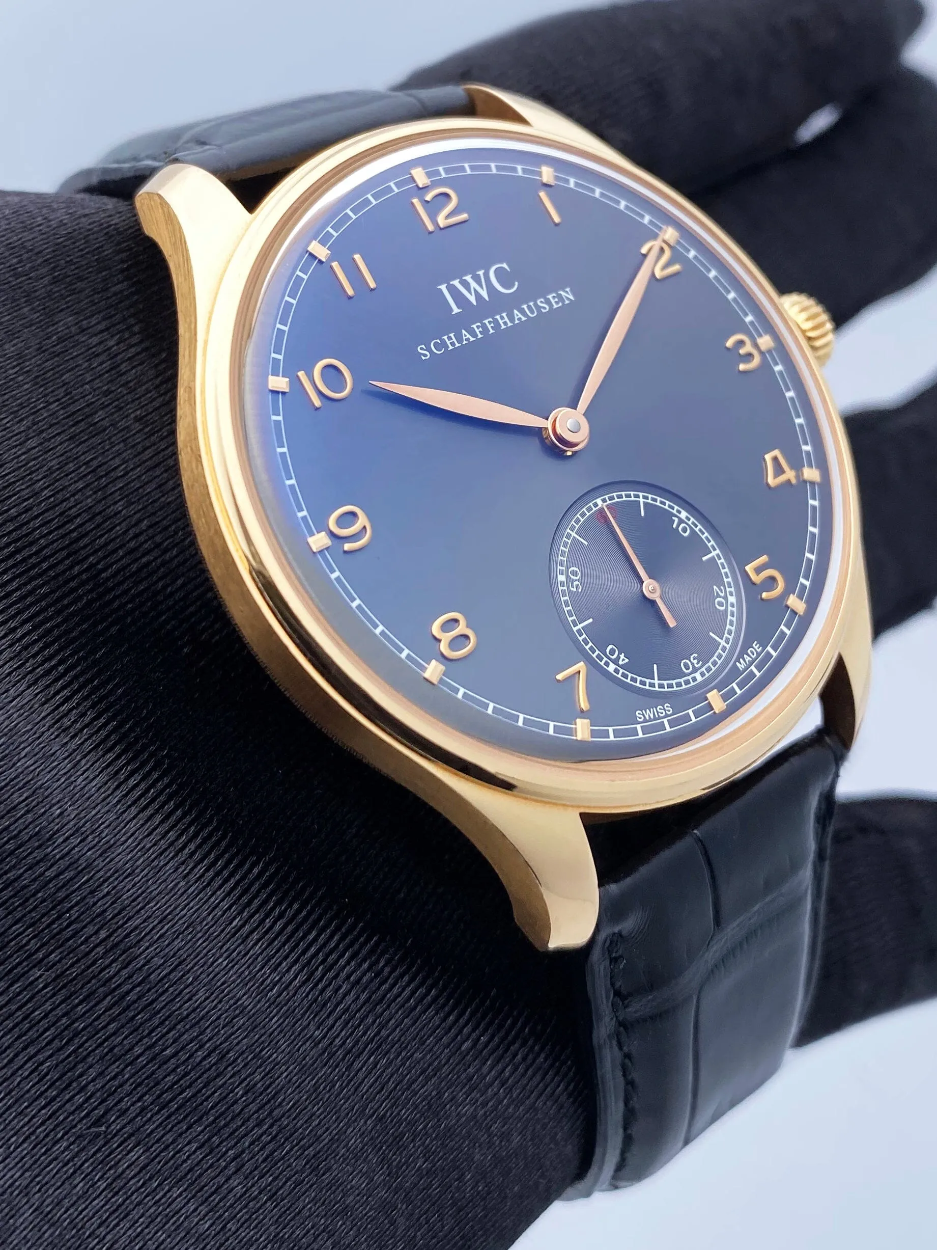 IWC Portugieser Hand-Wound IW545406 Mens Watch Box Papers