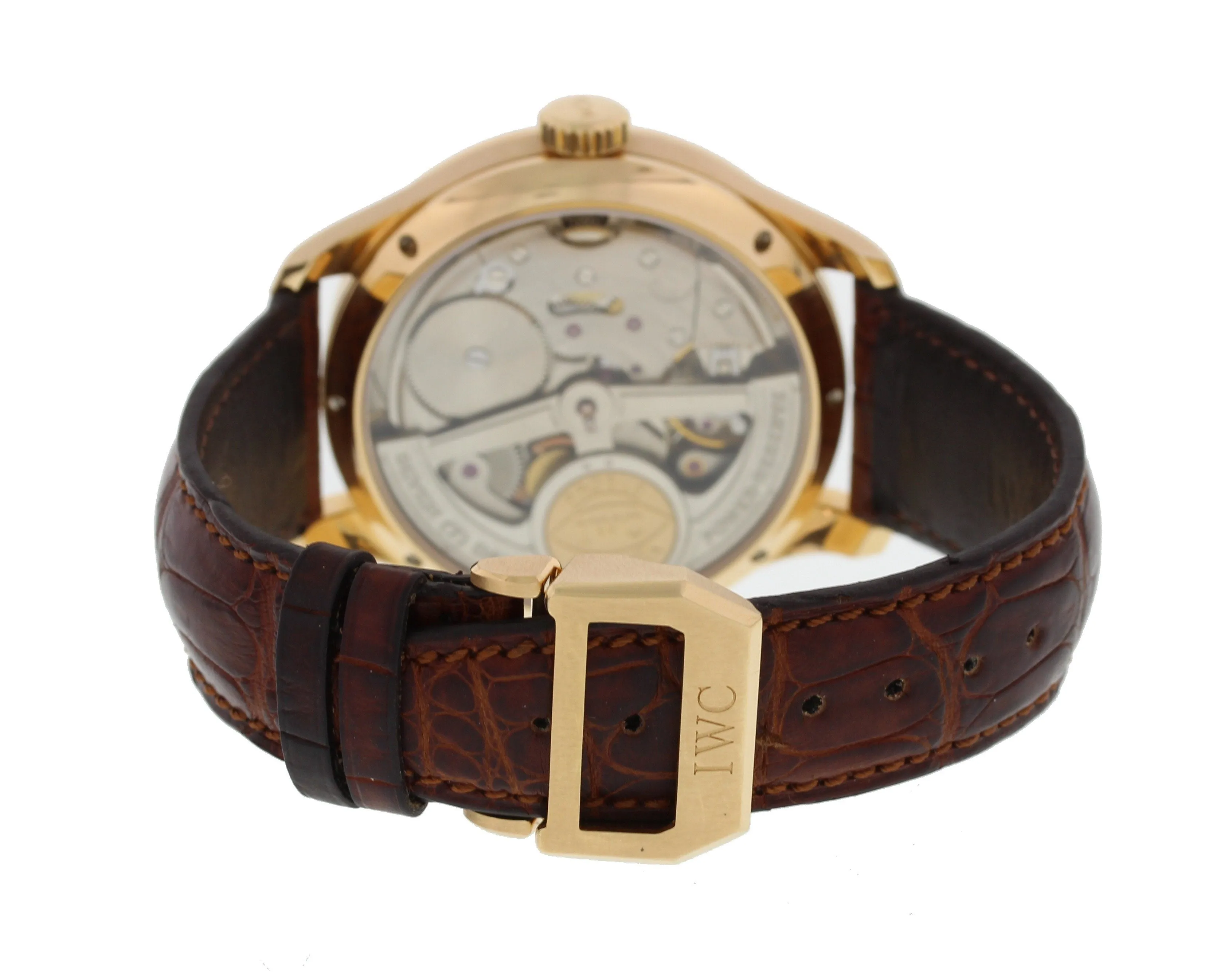 IWC Portuguese IW503202 18k Rose Gold 7 Day Perpetual Calendar
