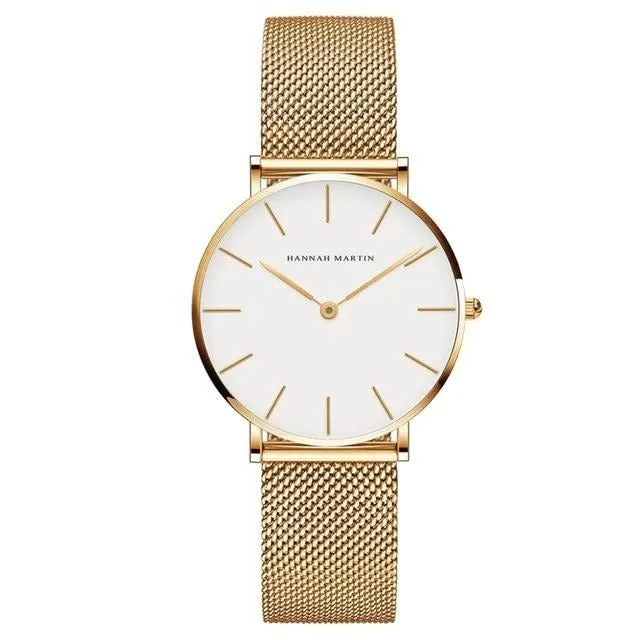 Japan Quartz Movement Stainless Steel Watch For Women