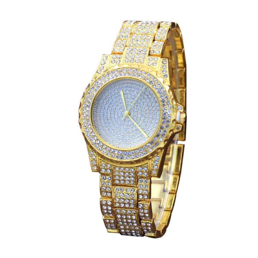 Julius Dean Luxury Stainless Steel Quartz Diamond Watch