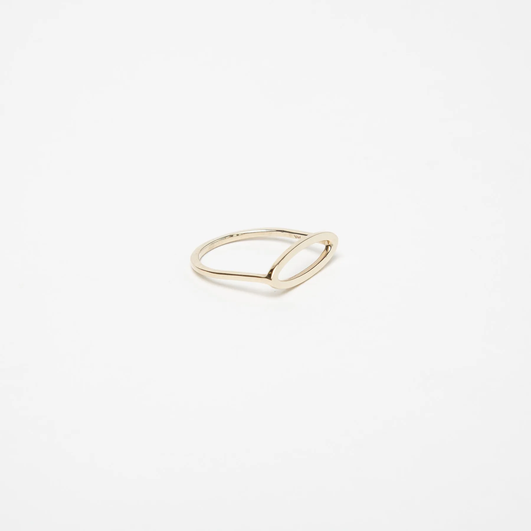 KWIT | 14K GOLD LETTER O RING