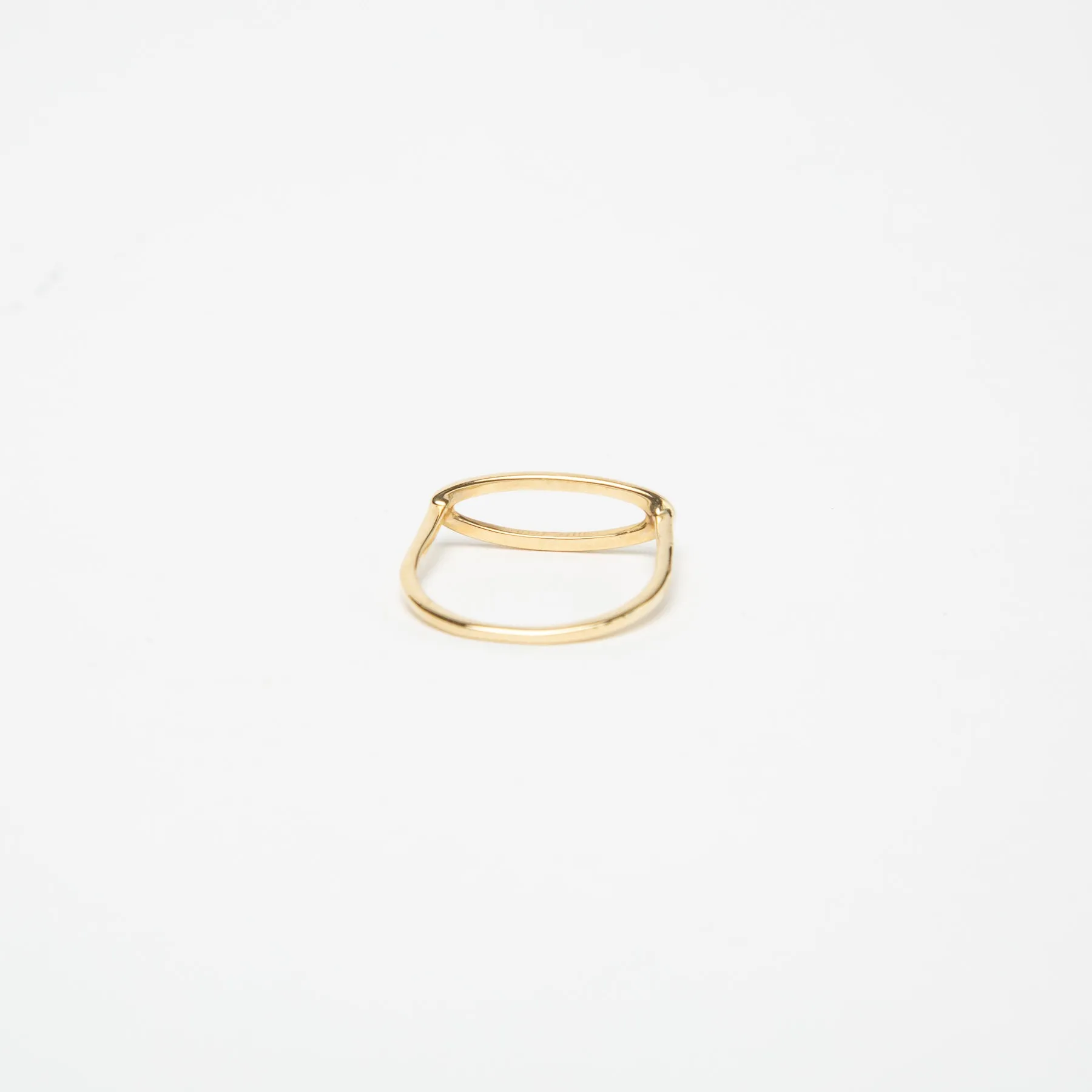 KWIT | 14K GOLD LETTER O RING