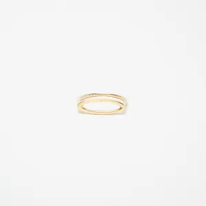 KWIT | 14K GOLD LETTER O RING