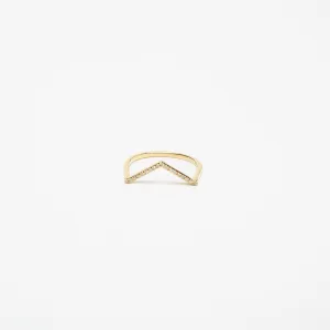 KWIT | LETTER V DIAMOND RING