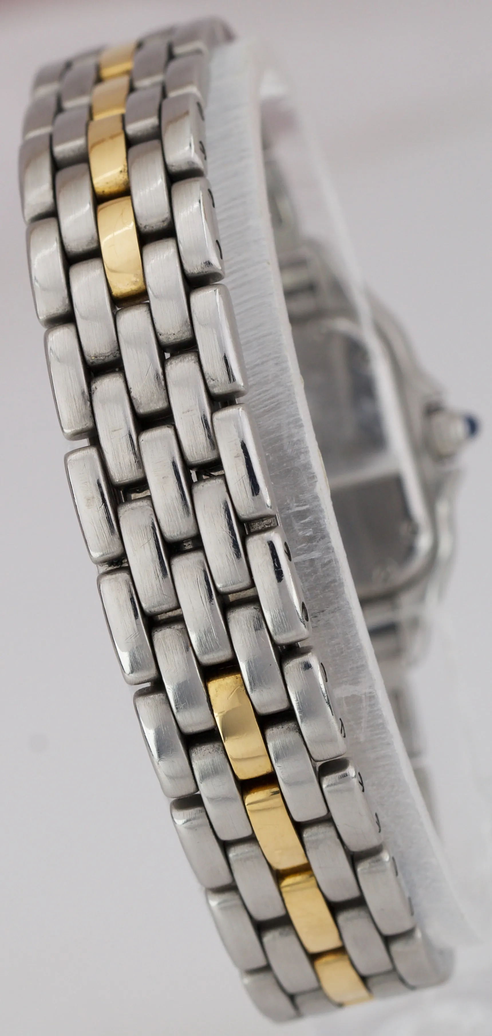 Ladies Cartier Panthere Two-Tone 18K Gold Steel Ivory 22mm Quartz Watch 1057917