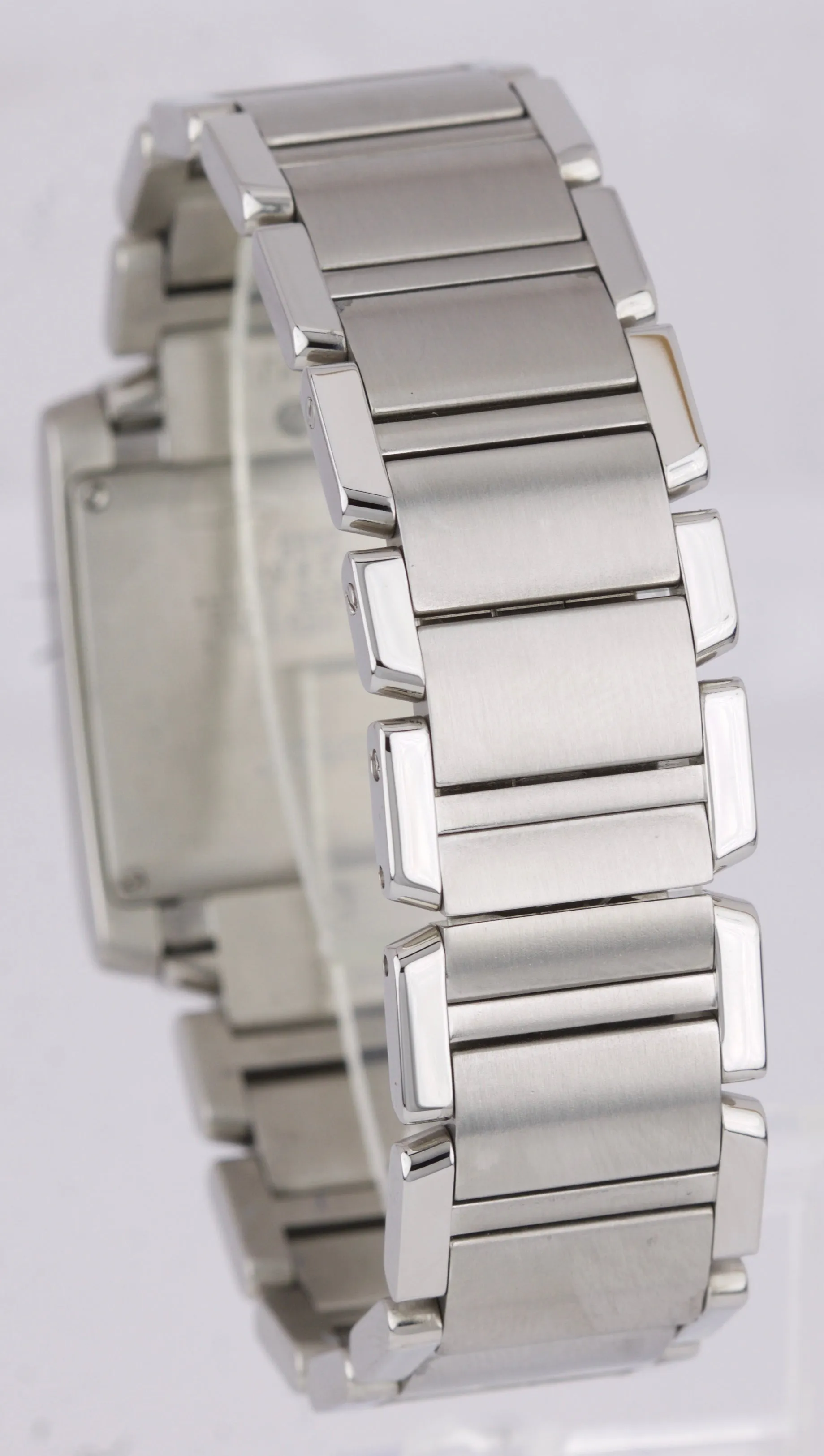 Ladies Cartier Tank Francaise Midsize 2465 Stainless Roman Quartz Date W51011Q3