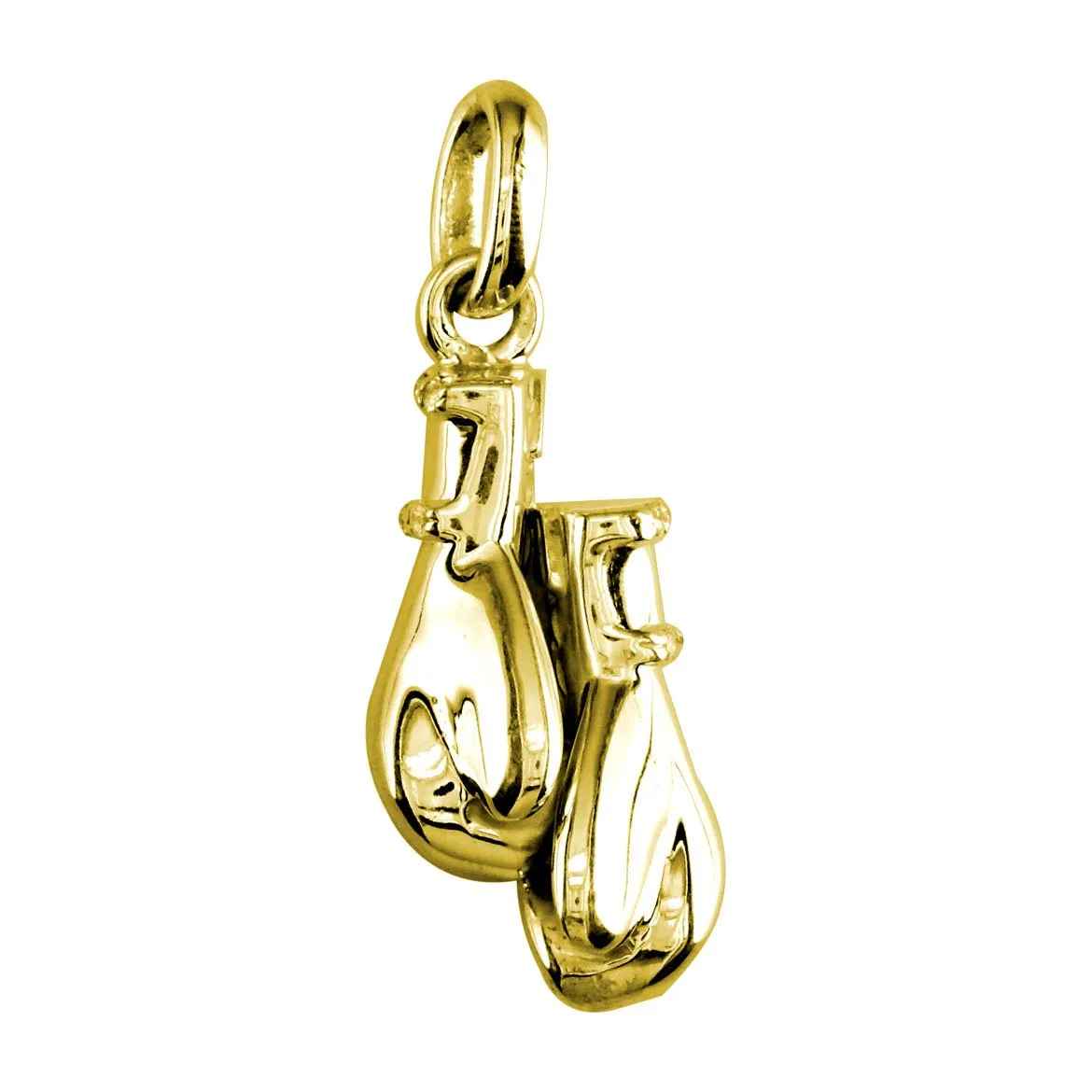 Large Boxing Gloves Charm, 1.25 Inches # 4899 in 14K yellow gold