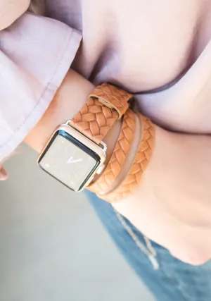 Leather Braided Wrap Apple Watch Bands