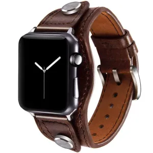 Leather Cuff Watch Band