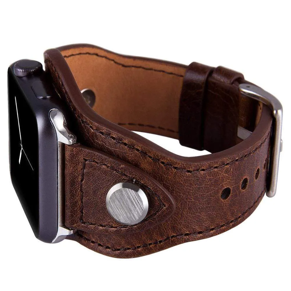 Leather Cuff Watch Band