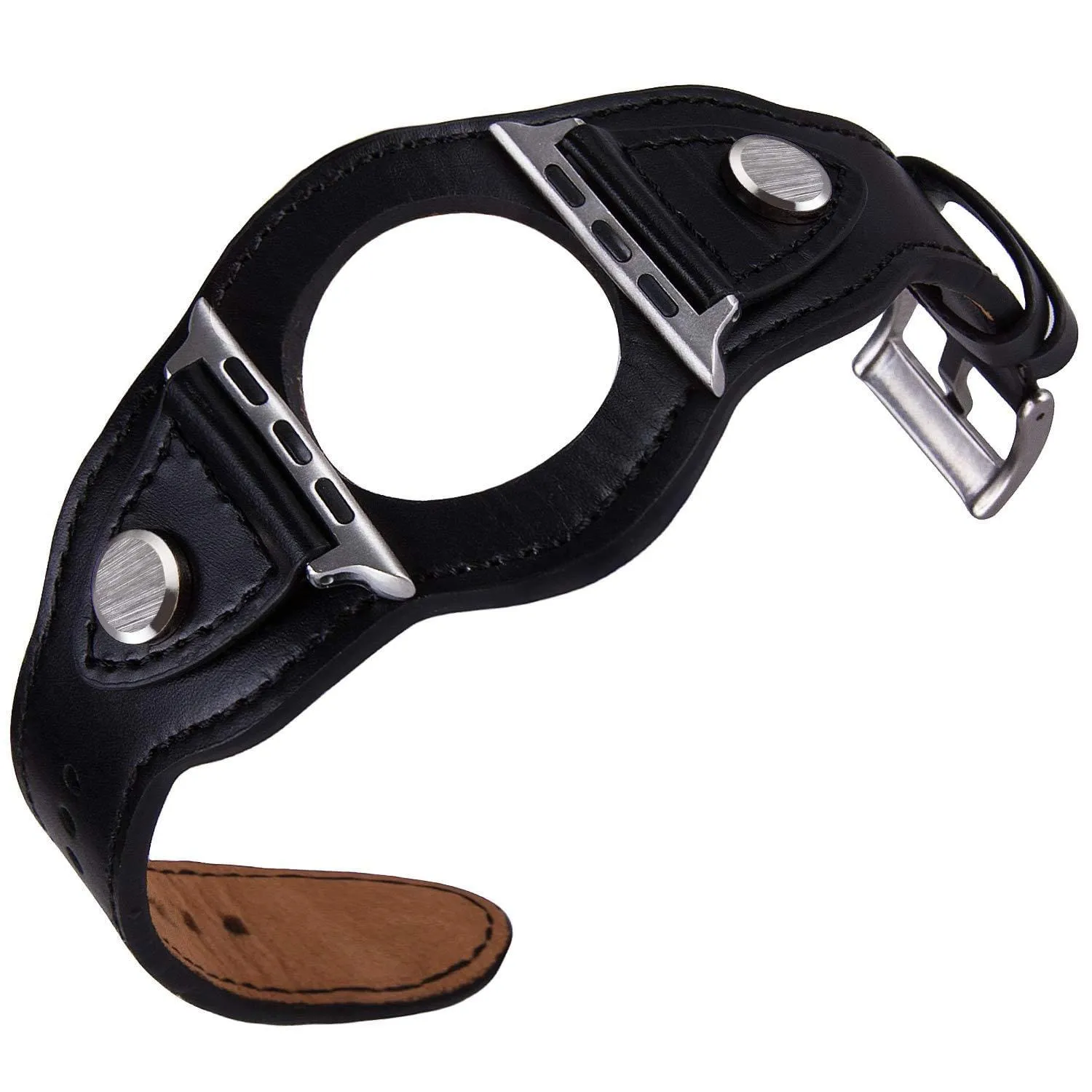 Leather Cuff Watch Band