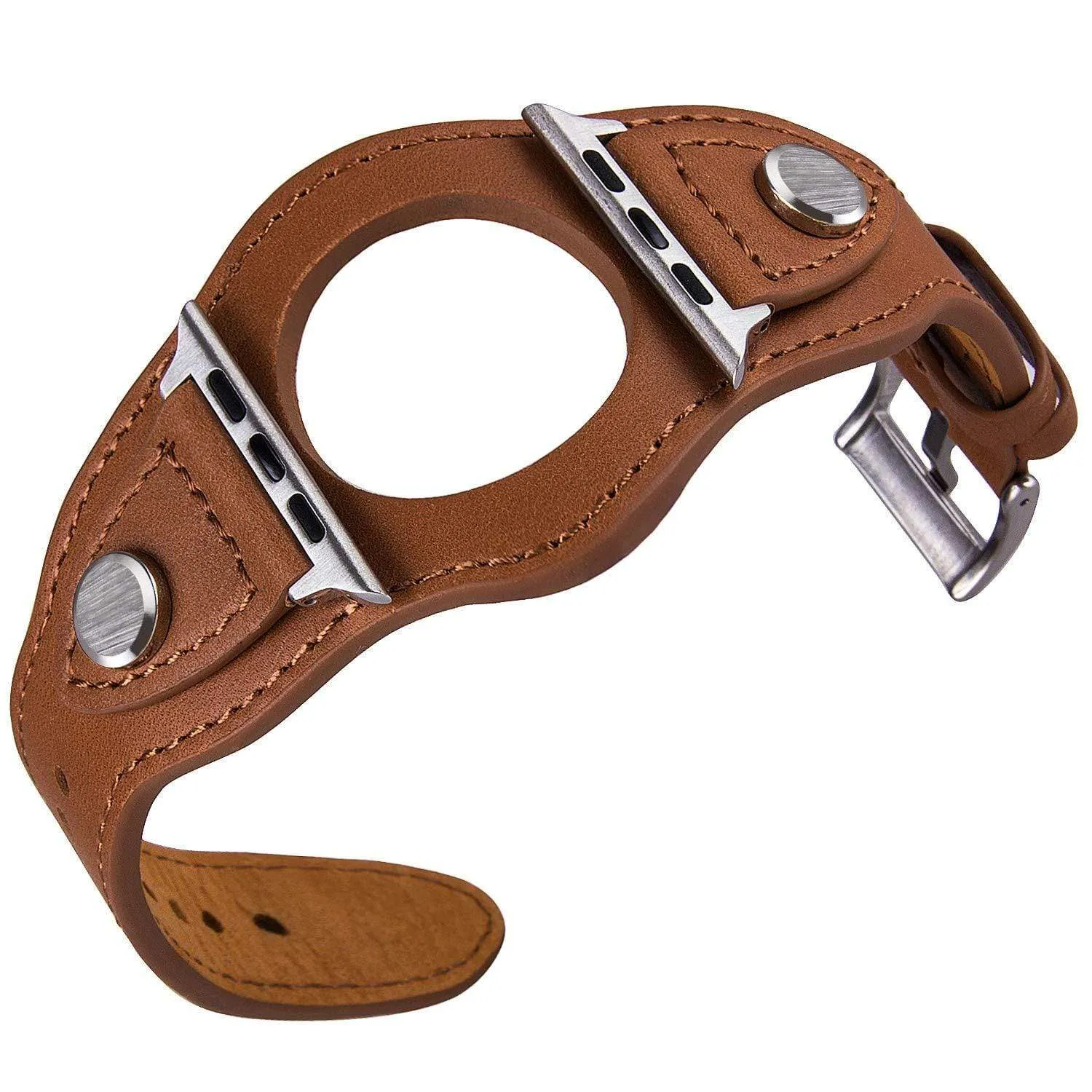 Leather Cuff Watch Band