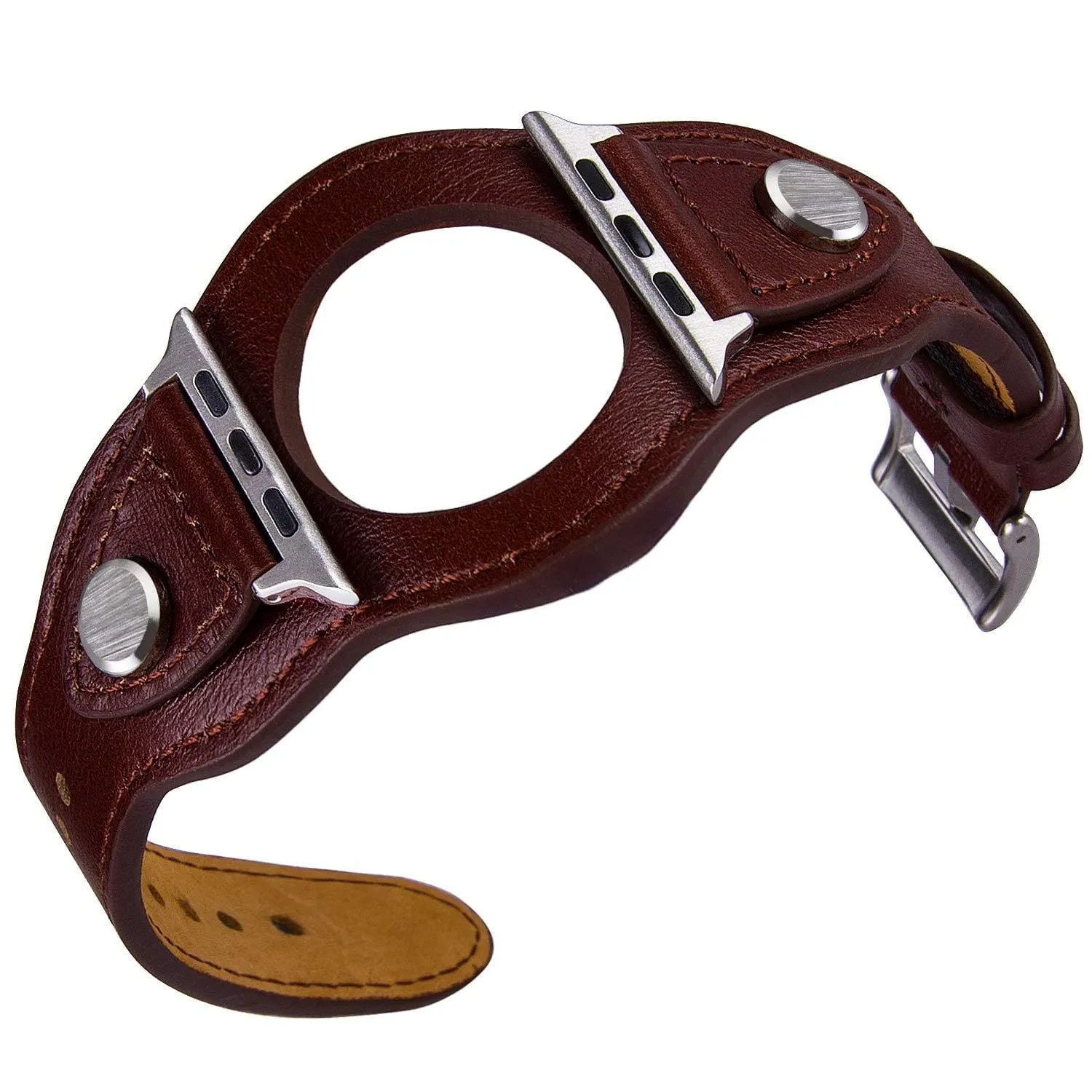 Leather Cuff Watch Band