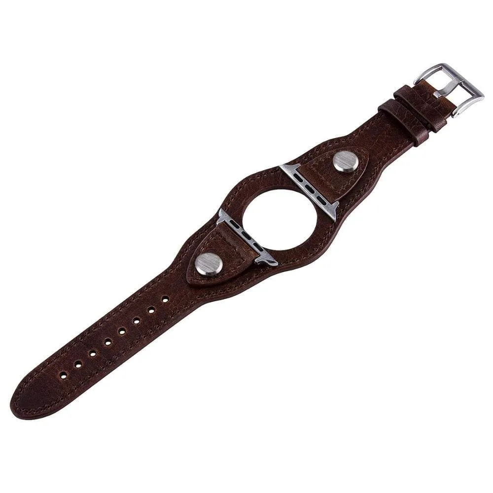 Leather Cuff Watch Band