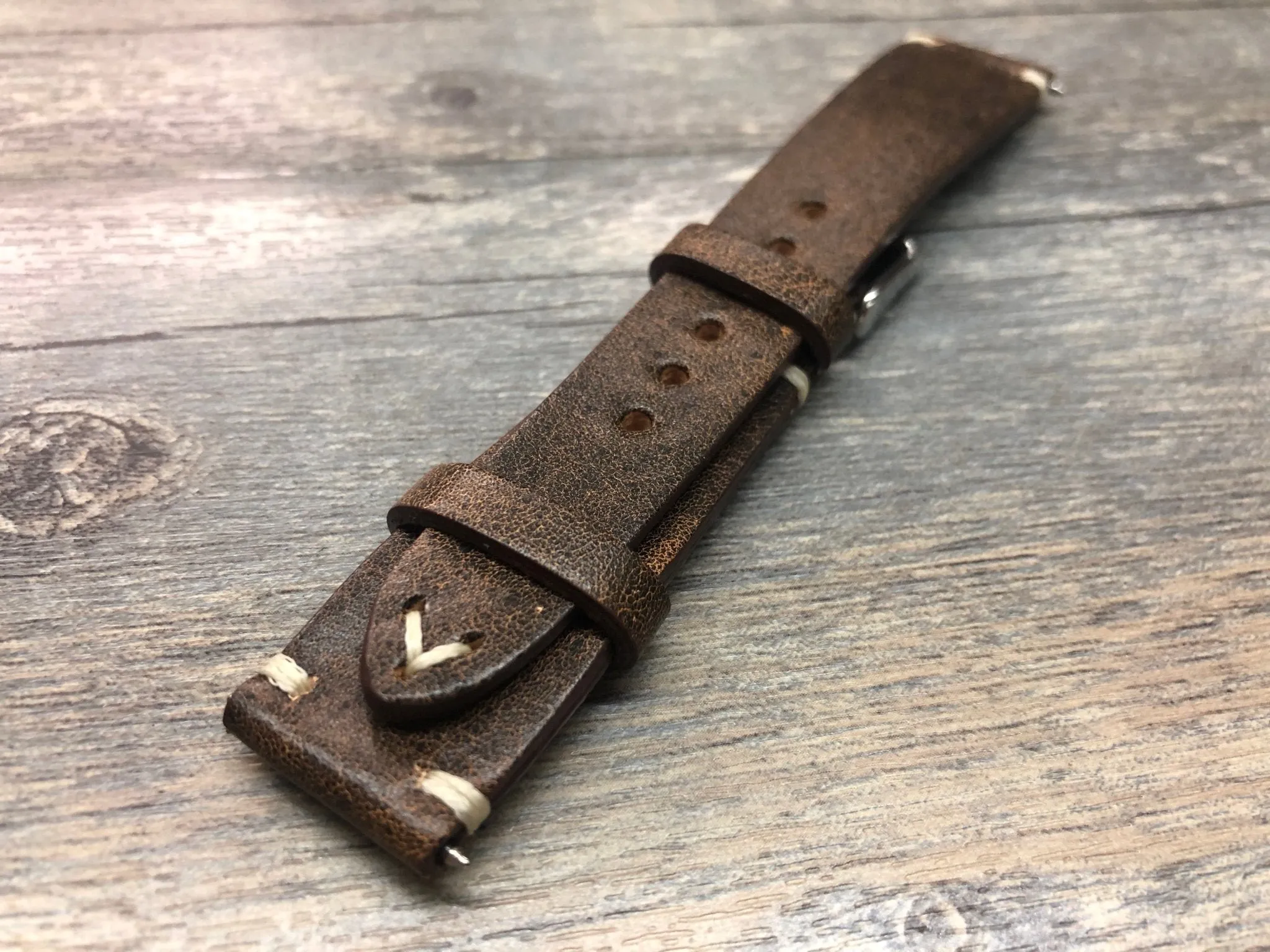 Leather Watch Strap, Watch Strap for Rolex, 18mm Leather Watch Strap, Raw Brown Watch Band, 20mm Brown Watch Strap, 21mm Leather Watch Strap, Valentines Day Gift for Husband