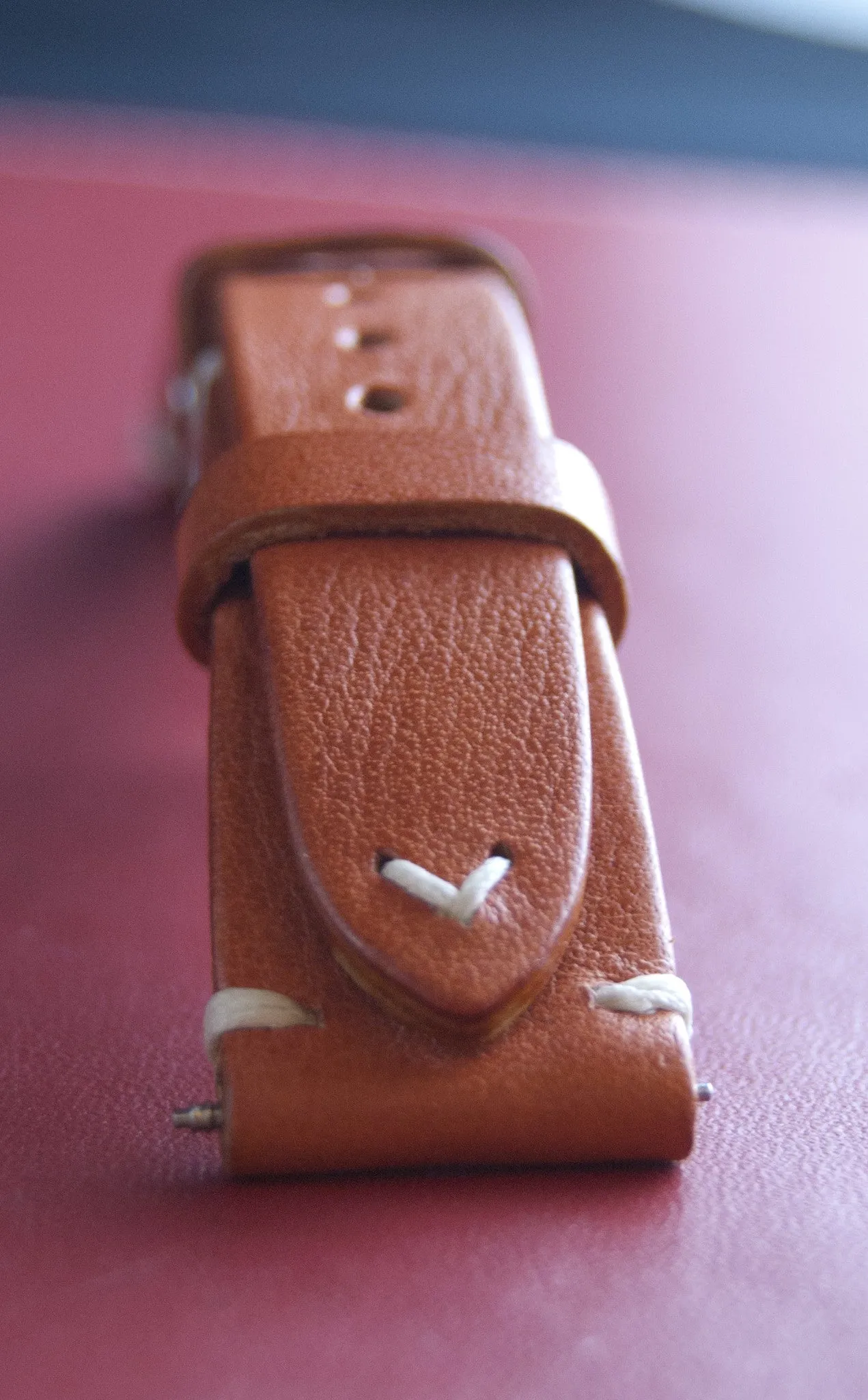 Leather Watch Straps 20mm, Leather Watch band, Leather Watch Strap 19mm, 18mm, Vintage Orange Watch Strap