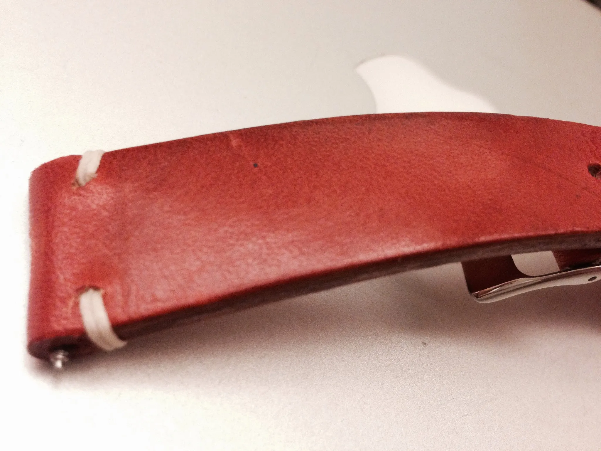 Leather Watch Straps 20mm, Leather Watch band, Leather Watch Strap 19mm, 18mm, Vintage Orange Watch Strap