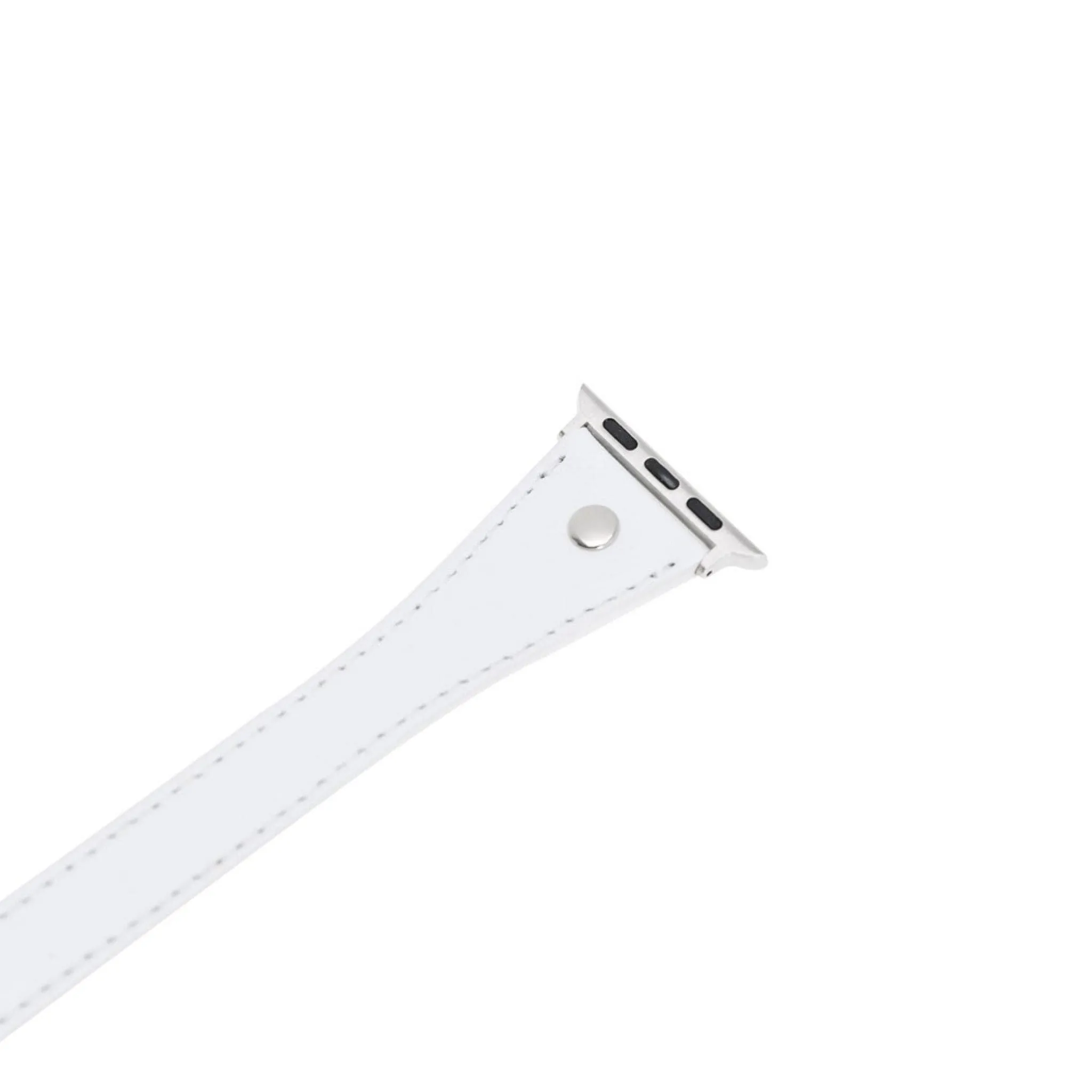 Leeds Double Tour Slim with Silver Bead Apple Watch Leather Straps