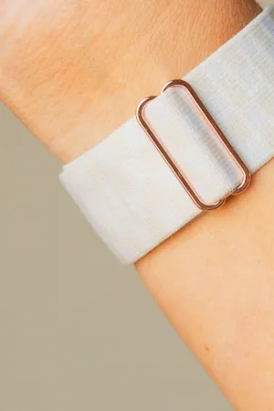 Light Cream Checkerboard Adjustable Elastic