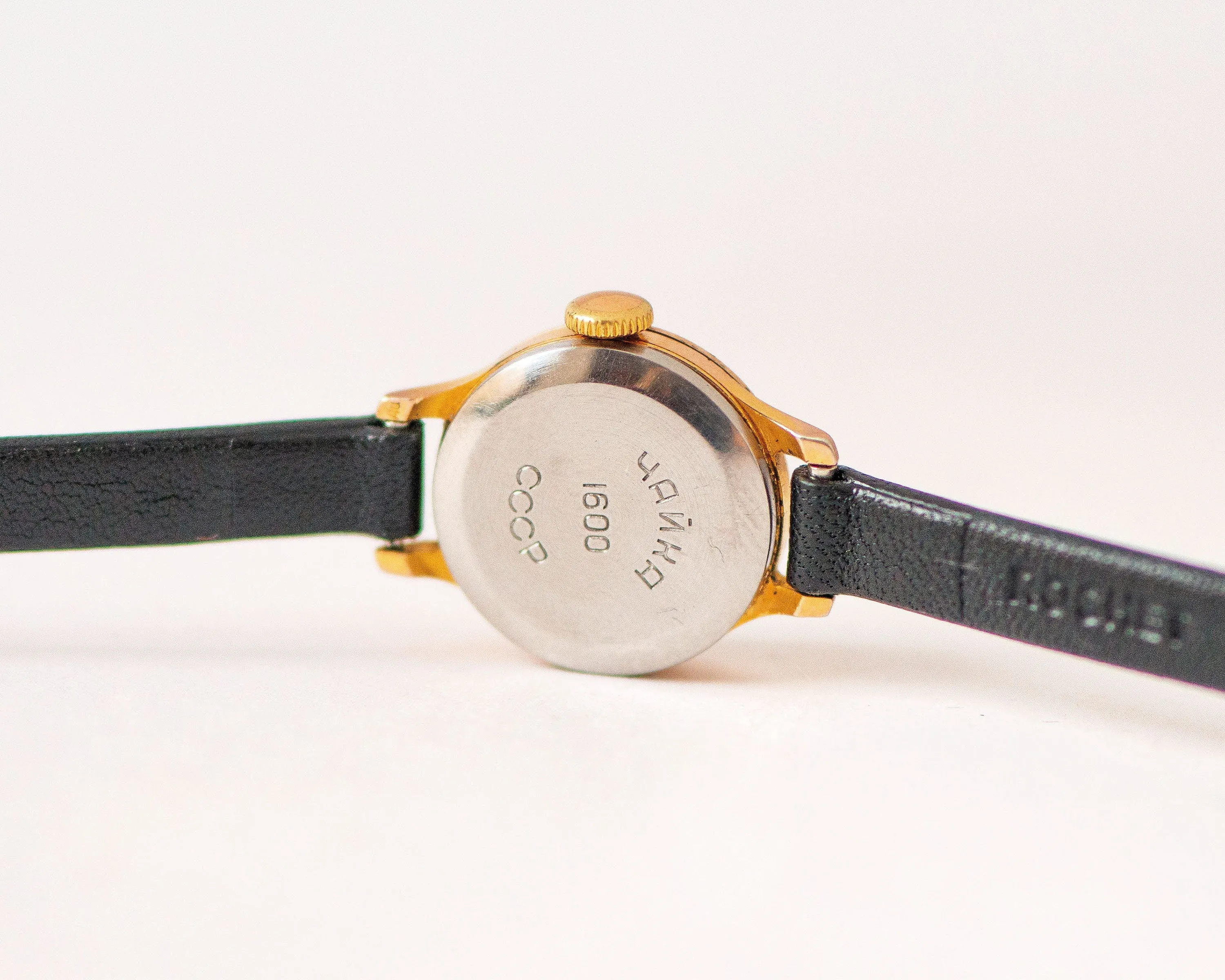 Limited edition women's watch Seagull, gold plated lady watch vintage minimalist, classic small lady watch gift, new premium leather strap