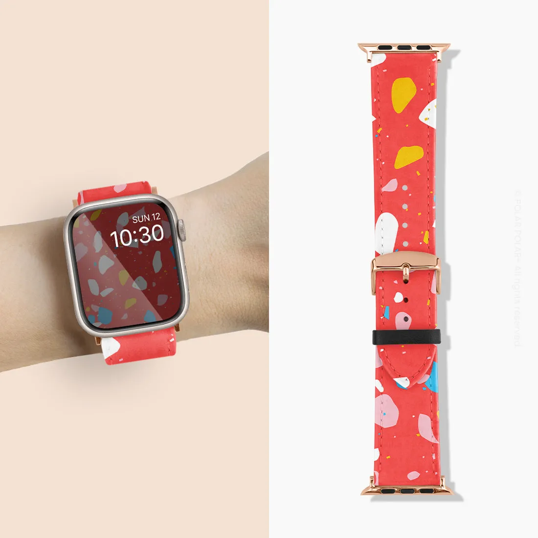Living Coral Terrazzo - Apple Watch Band