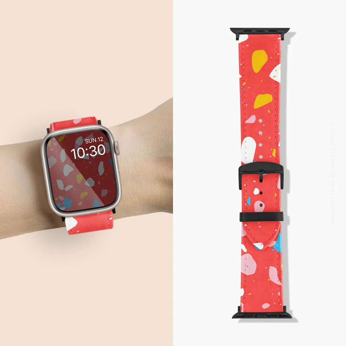 Living Coral Terrazzo - Apple Watch Band