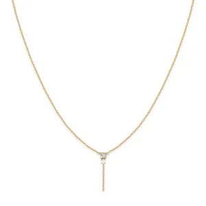 long necklace Amants : cristal/white opal
