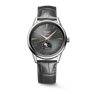 Longines Flagship Heritage 38.5mm Moonphase Anthracite Dial Men's Watch L48154522